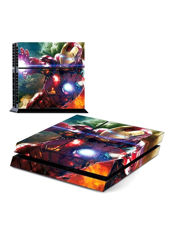 Vinyl Decal 4-Piece Iron Man Themed Console And Controller Sticker For PlayStation 4 - Image 4