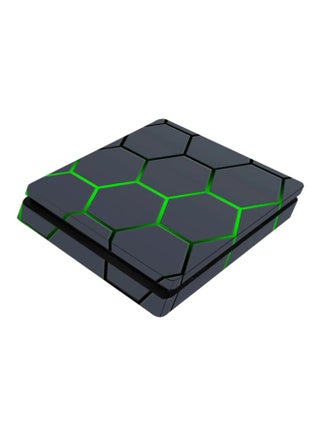 4-Piece Hex Design Printed Console And Controller Stickers - Sony PlayStation 4 - v1598335551/N39931837A_2