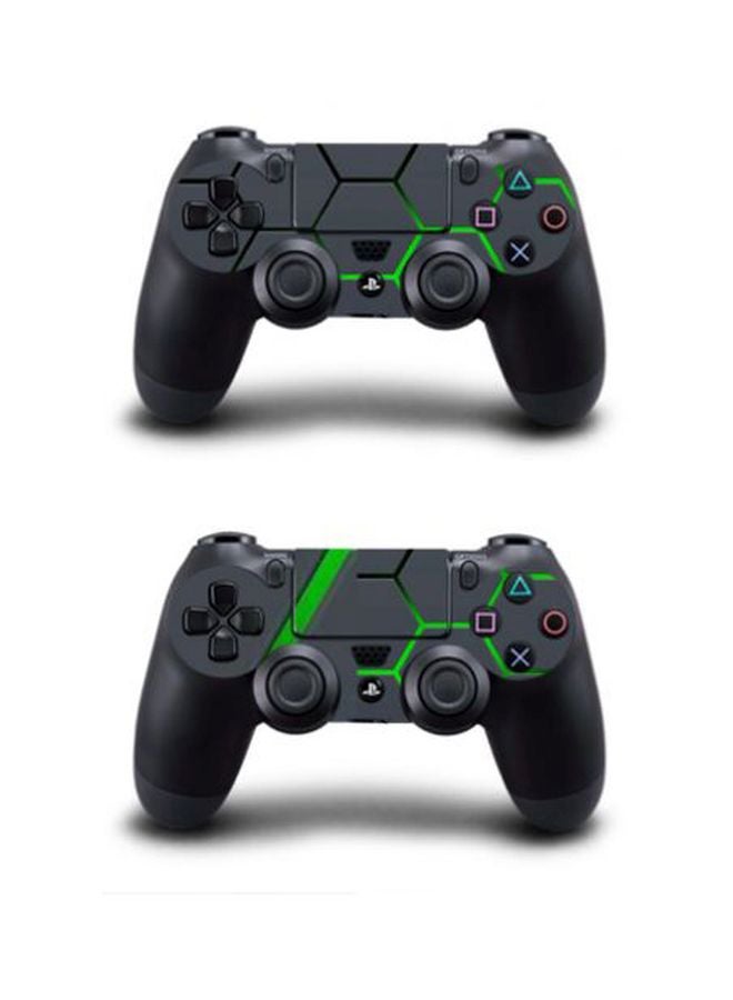 Vinyl Decal - 4-Piece Hex Design Printed Console And Controller Stickers - Sony PlayStation 4 - Image 1