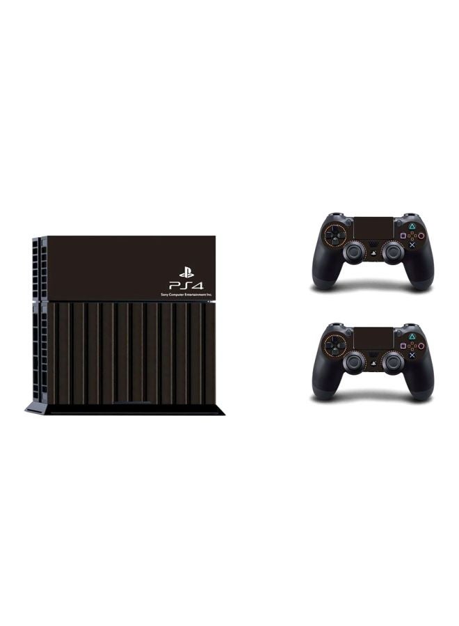 Vinyl Decal - 4-Piece PS4 Printed Console And Controller Stickers - Sony PlayStation 4 - Image 1