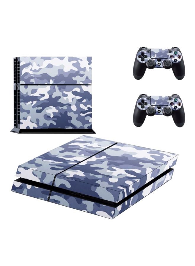 Vinyl Decal 4-Piece Army Camouflage Printed Console And Controller Stickers - Sony PlayStation 4  - Image 1
