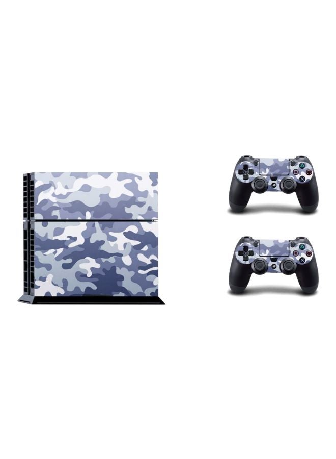 Vinyl Decal 4-Piece Army Camouflage Printed Console And Controller Stickers - Sony PlayStation 4  - Image 3