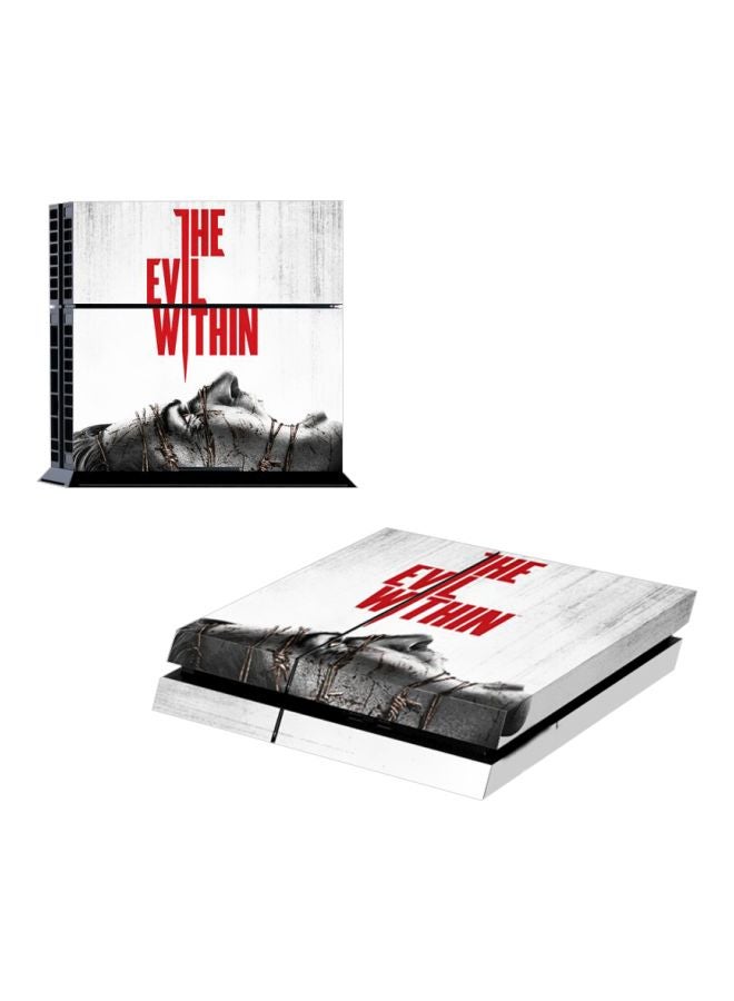 ملصقات من قطعتين لجهاز سوني بلايستيشن 4 بطبعة لعبة الفيديو "The Evil Within" - v1598335631/N39932354A_1