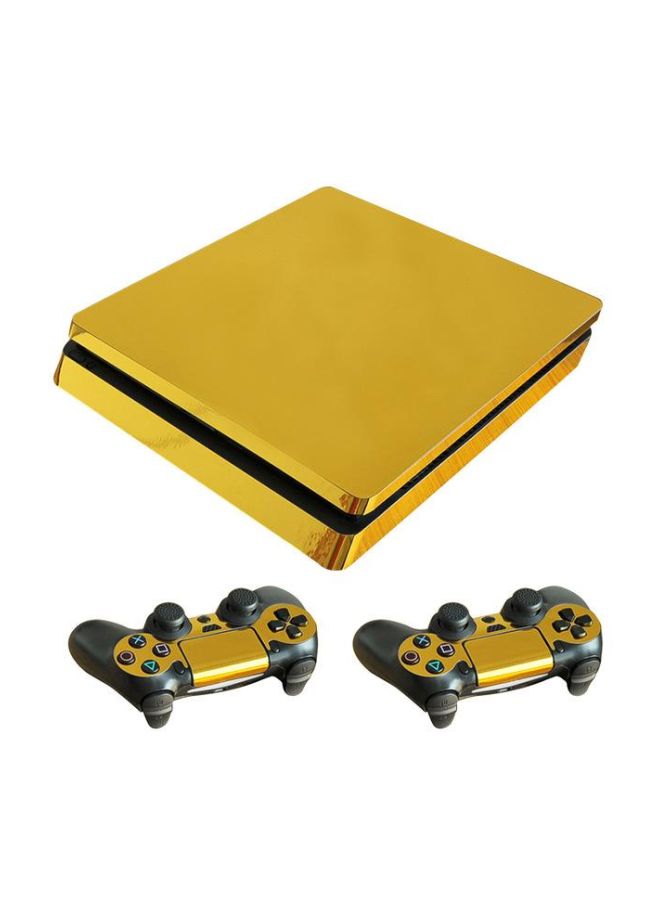 PP 2-Piece Skull Printed Sticker For Sony PlayStation 4 Pro Console - Image 1