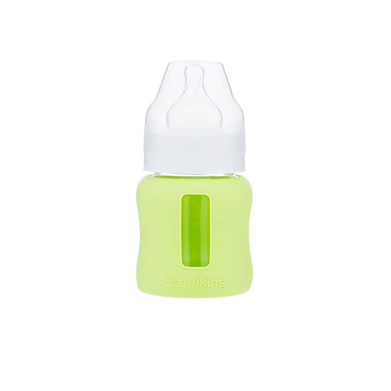 Wide Neck Feeding Bottle With Sleeve, 120 ml - v1598335669/N15970508A_1