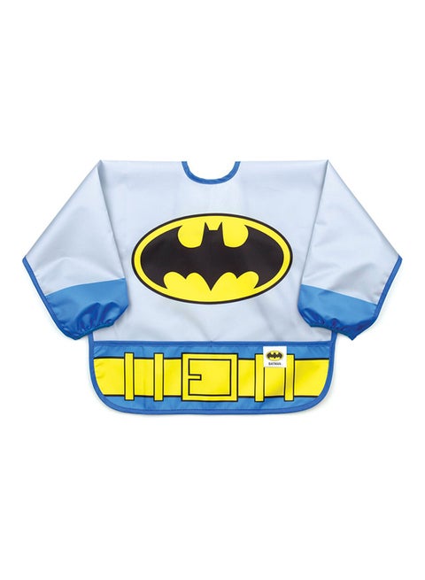 Washable Long Sleeves Batman Printed Bib