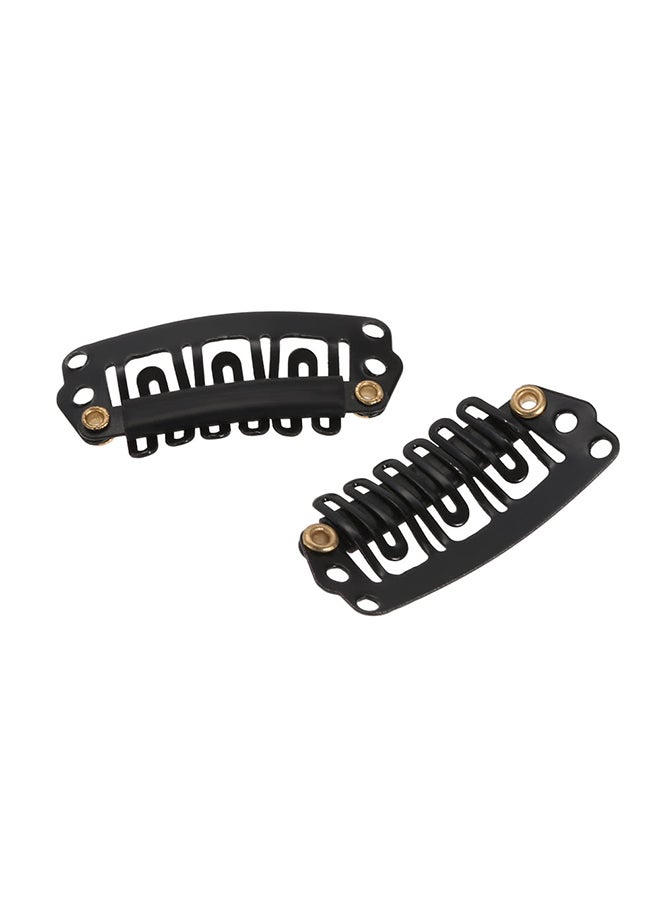 Generic 40-Piece Wig Toupee Clips Set Black  - Image 1