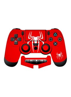 2-Piece Spider Man Printed Controller Skin Sticker For PlayStation 4