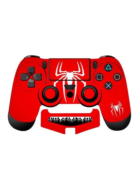 2-Piece Spider Man Printed Controller Skin Sticker For PlayStation 4