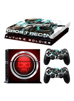 4-Piece Ghost Recon Future Soldier Printed Console And Controller Sticker For PlayStation 4