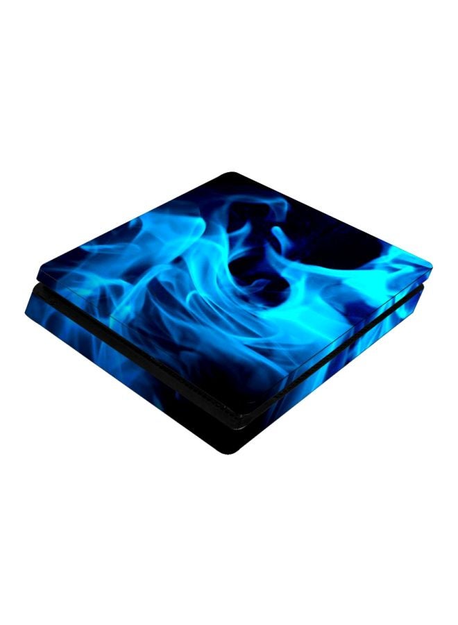 Vinyl Decal 4-Piece Flame Themed Console And Controller Sticker Set For PlayStation 4 Slim - Image 3