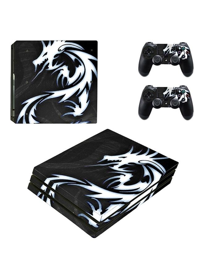 Decalac 4-Piece Dragon Themed Console And Controller Sticker For PlayStation 4 Pro - Image 1
