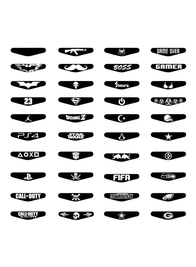 Decalac - 40-Piece Gaming Themed Controller Sticker Set For PlayStation 4 - Image 1
