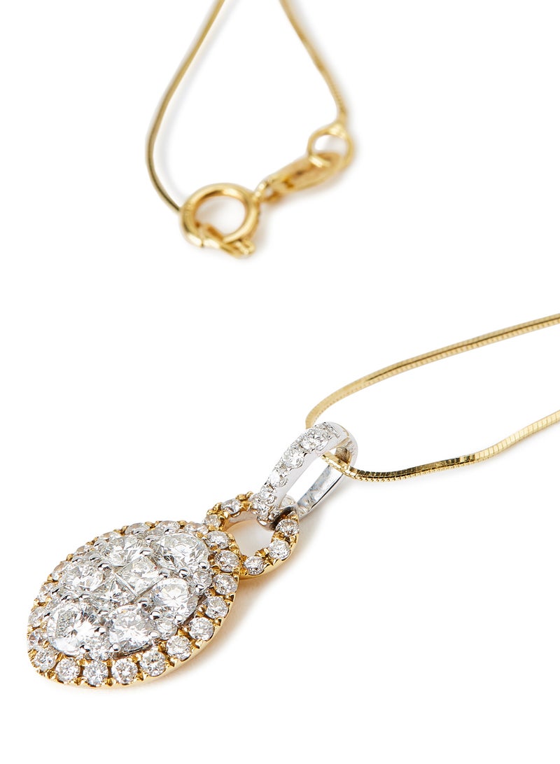 أناكا دلاية من الذهب الأبيض عيار 18 قيراطا مرصعة بالألماس - Image 2