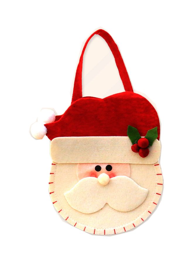 بيوينتي حقيبة حلوى على شكل سانتا لديكور الكريسماس بيج/أحمر - Image 1