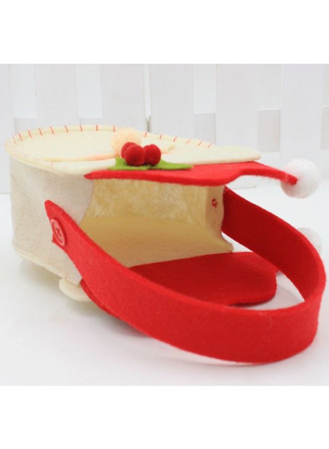 بيوينتي حقيبة حلوى على شكل سانتا لديكور الكريسماس بيج/أحمر - Image 2