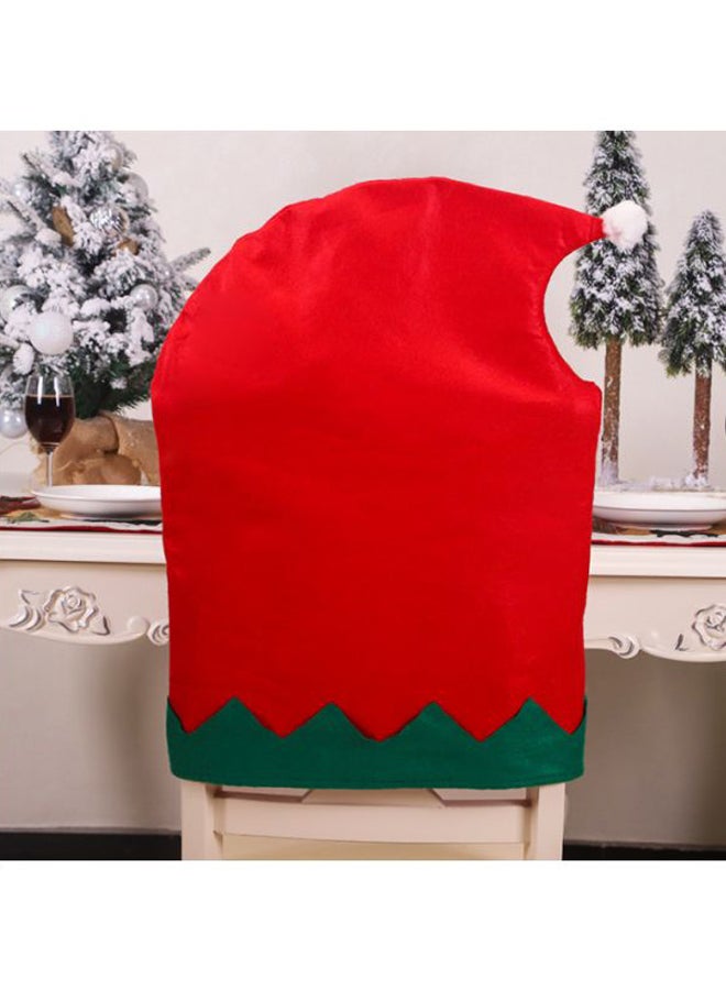 Beauenty Santa Cap Shaped Chair Cover Red/Green 63x47cm - Image 2