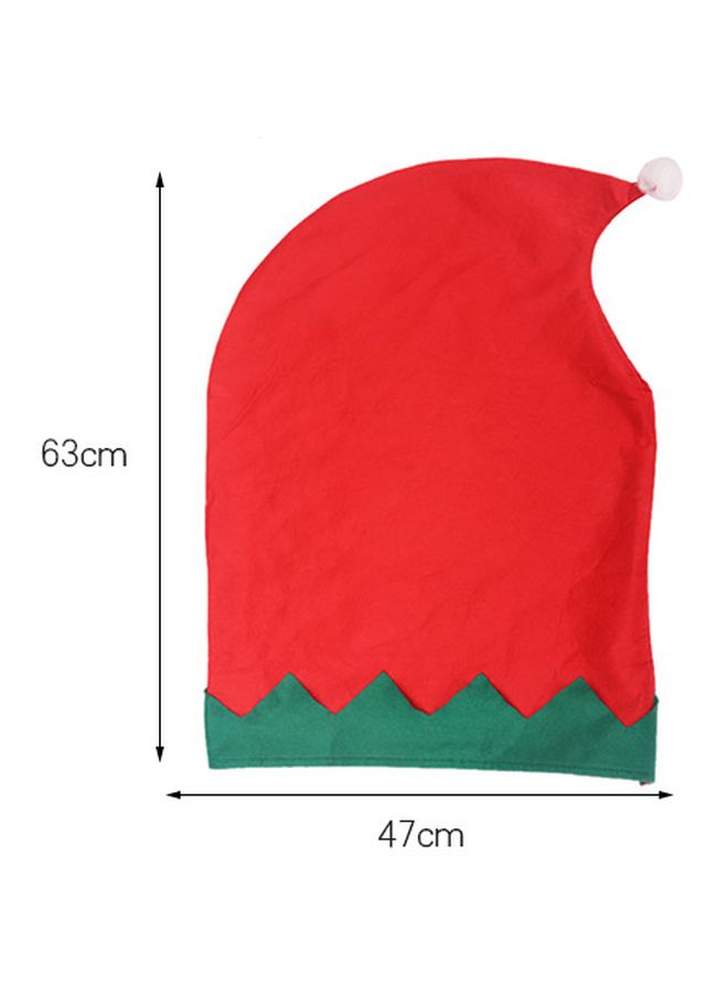 Beauenty Santa Cap Shaped Chair Cover Red/Green 63x47cm - Image 3