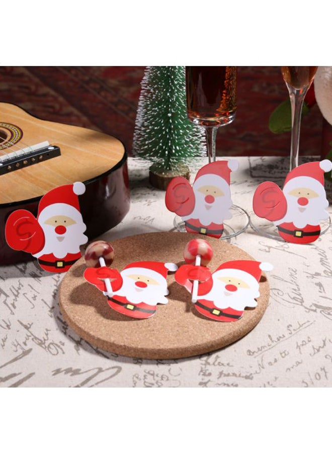 Beauenty 10-Piece Decorative Lollipop Card Set Red/White  - Image 4