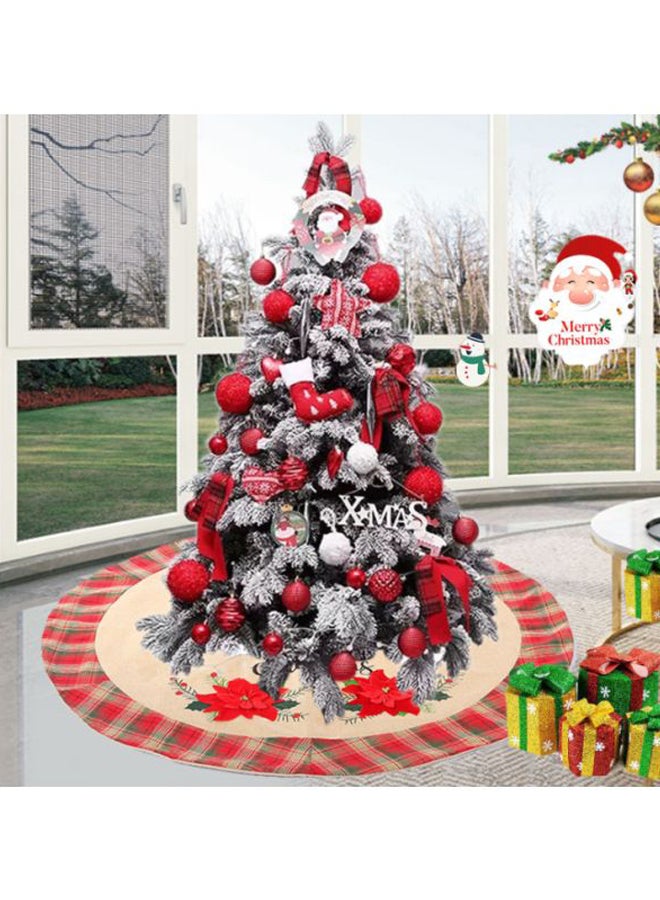 Beauenty Decorative Tree Skirt Beige/Green/Red 105cm  - Image 2