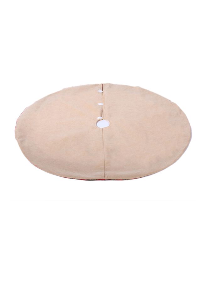 Beauenty Decorative Tree Skirt Beige/Green/Red 105cm  - Image 3