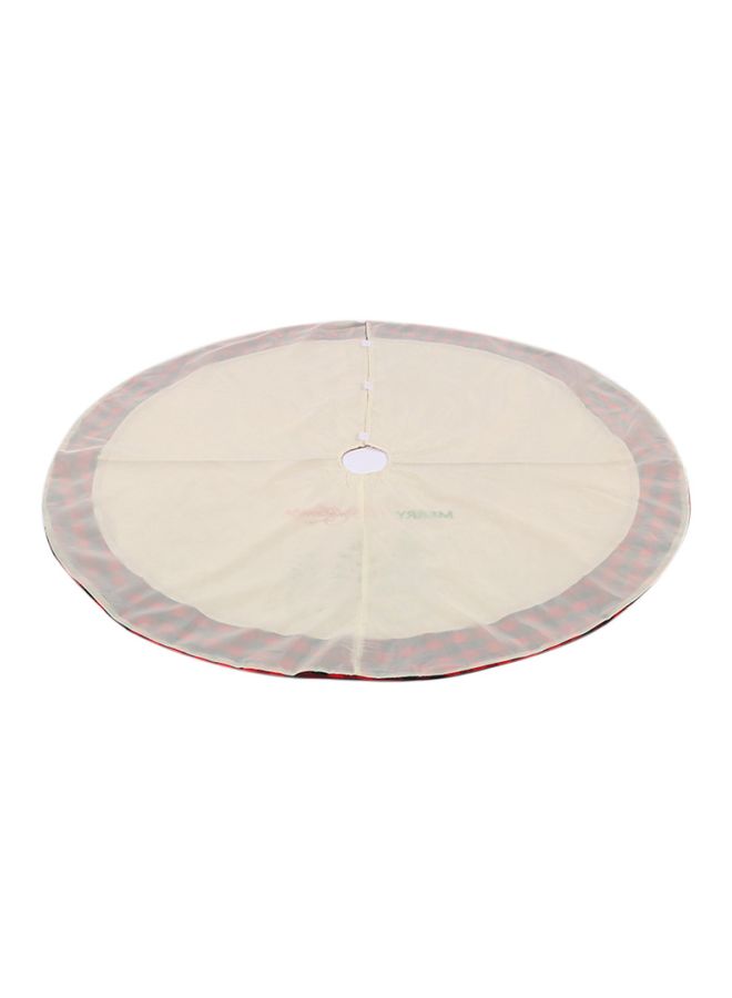 Beauenty Decorative Tree Skirt Beige/Green/Red 122cm  - Image 2