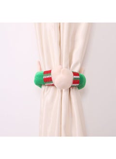 Beauenty Decorative Christmas Elf Curtain Hug Green/Red/White 50x22cm  - Image 3