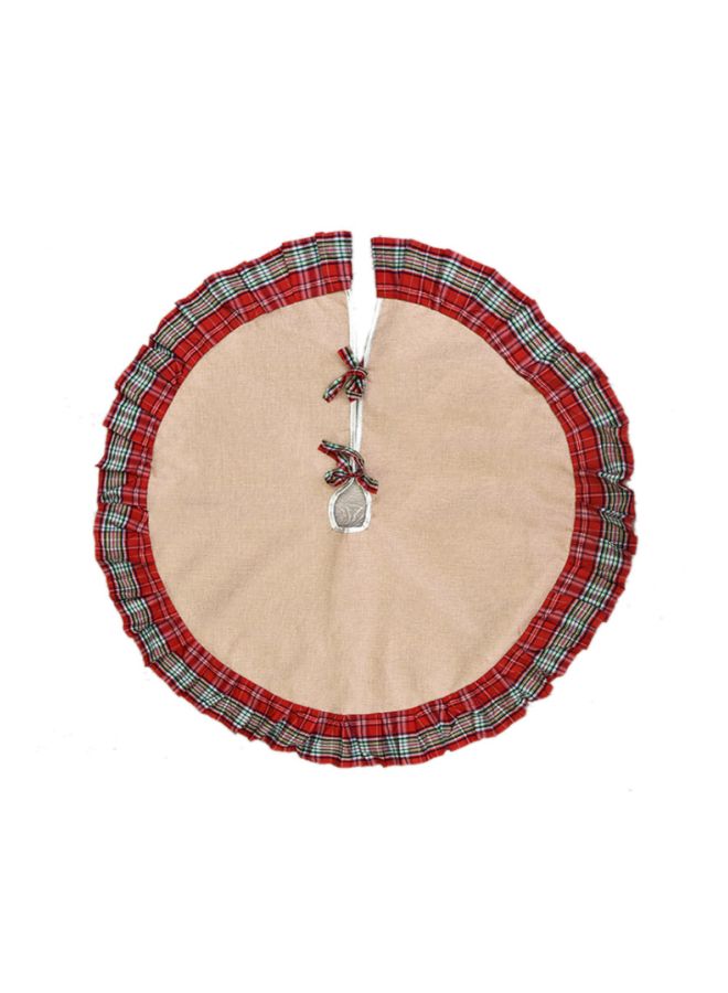 Beauenty Decorative Tree Skirt Beige/Red/Grey 96cm  - Image 1