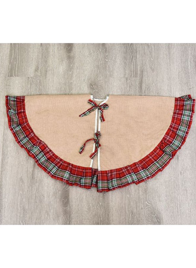 Beauenty Decorative Tree Skirt Beige/Red/Grey 96cm  - Image 2