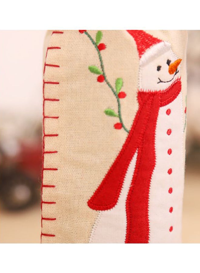 Beauenty Cartoon Plaid Bottle Cover Beige/White/Green 34x15cm - Image 4