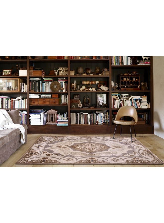 Kahraman Collection Classic Tradition Area Rug Beige/Brown/Grey 150x230cm - v1598338651/N39929072A_2