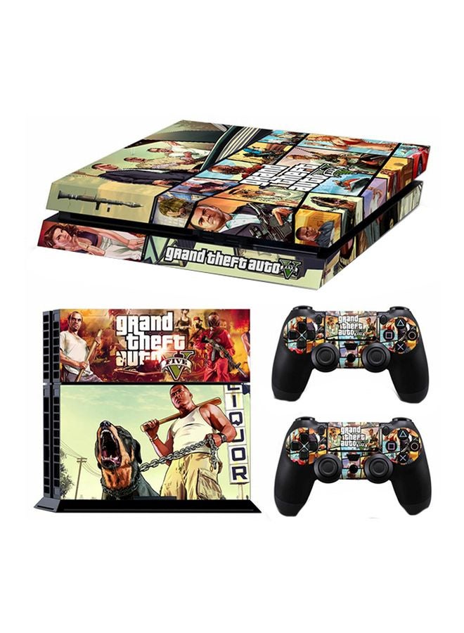 Decalac 4-Piece Printed Sticker For PlayStation 4