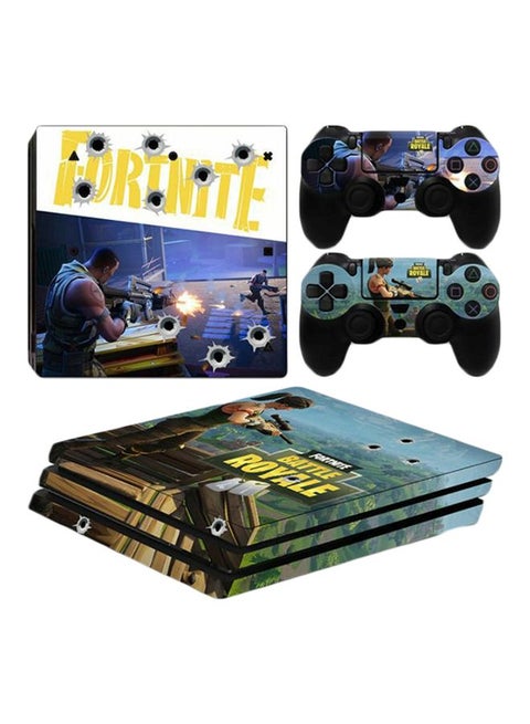 4-Piece Printed Console And Controller Sticker Set For PlayStation 4