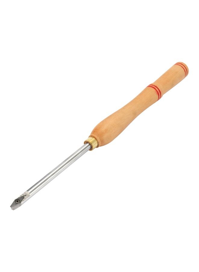 Wood Turning Tool With Accessories Beige/Silver/Red - Image 3