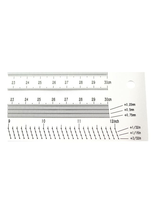 Generic 200mm T-Type Hole Ruler Marking Tool With Mechanical Pencil Set Silver/Black 28.5x8.2x10.8cm  - Image 2