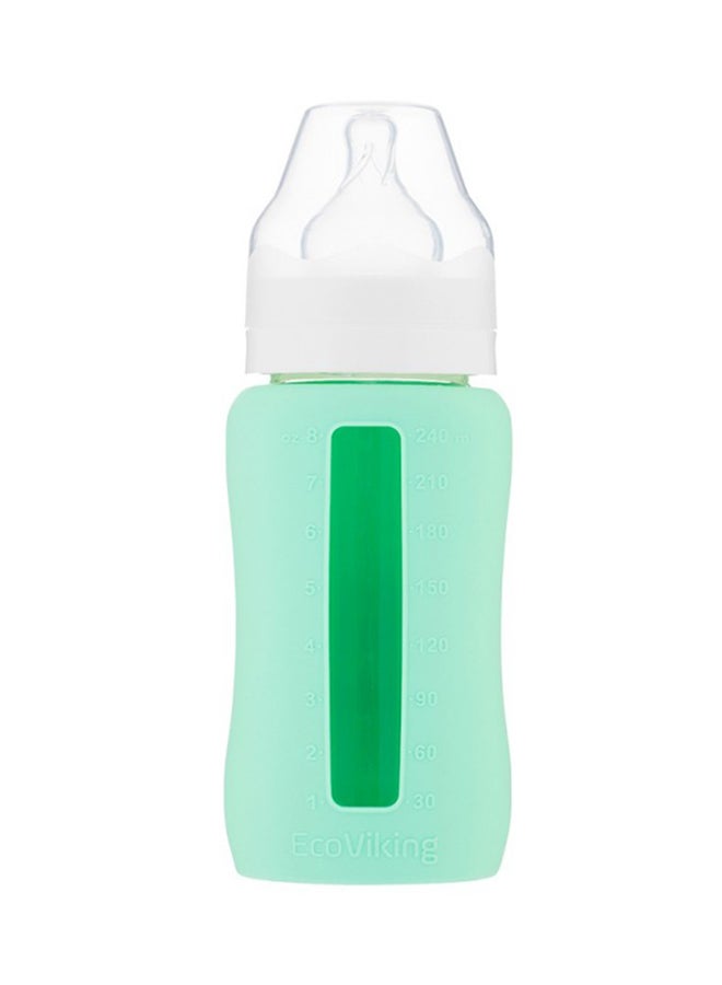 EcoViking Wide Neck Feeding Bottle With Sleeve, 240 ml - Image 1
