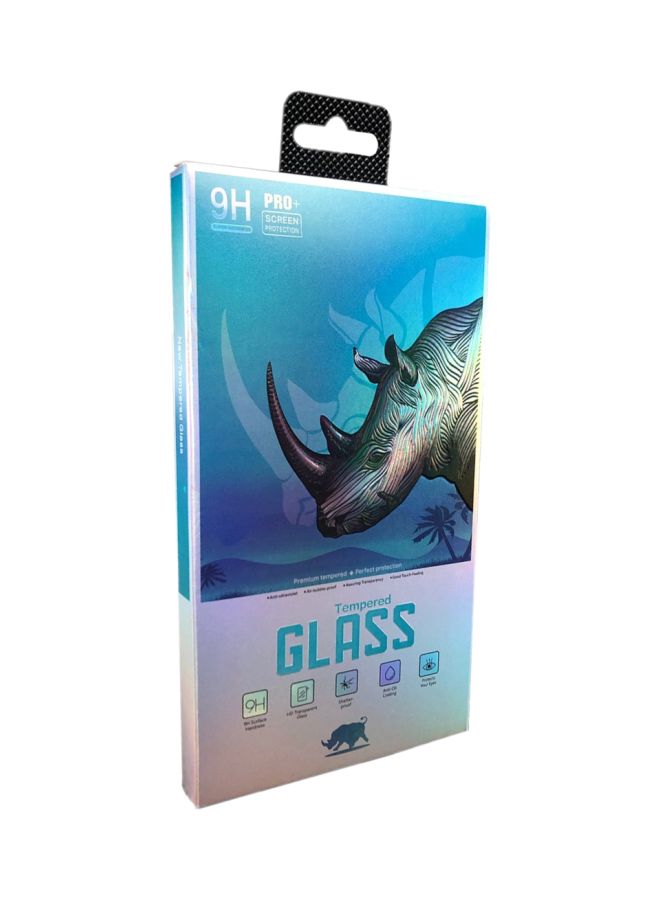 9 إتش لاصقة حماية للشاشة من الزجاج المقوى لهاتف شاومي مي نوت 10 شفاف/ أسود - Image 2