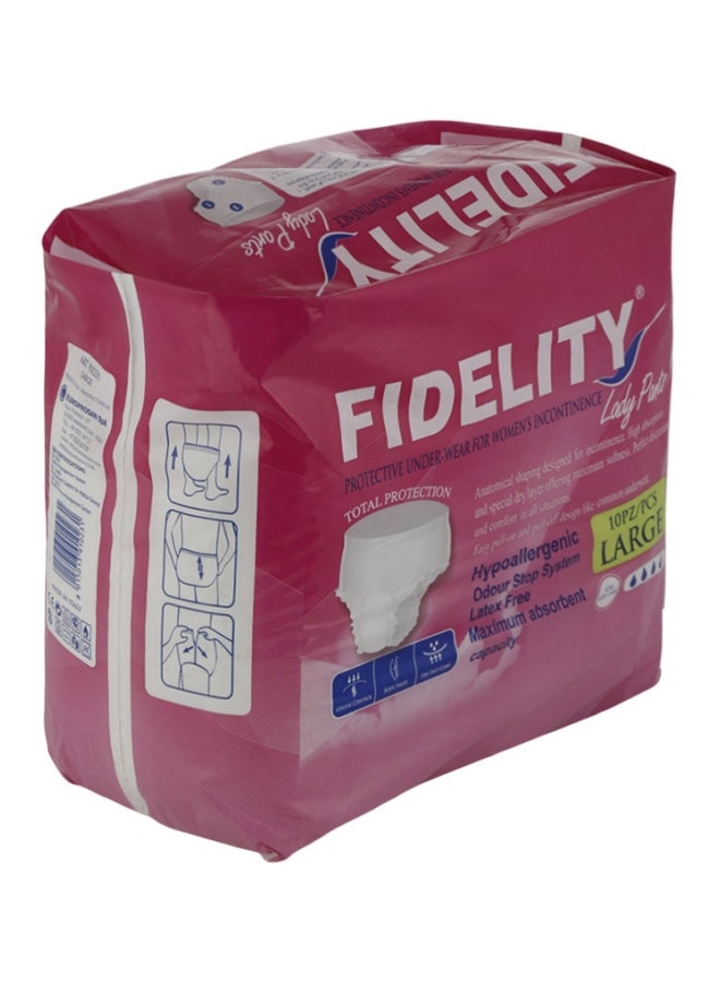 Lady Pants White Large