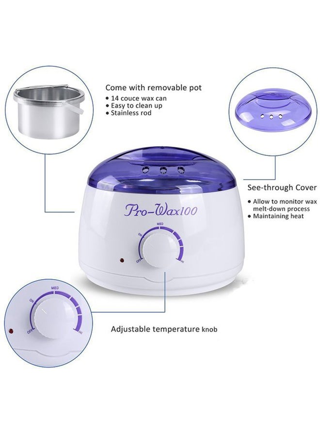 Pro-Wax100 Professional Electric Wax Heater Purple/White 20x20x15cm - Image 2