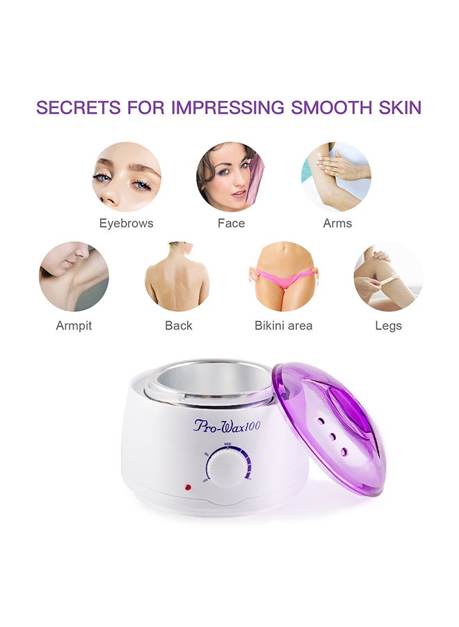 Pro-Wax100 Professional Electric Wax Heater Purple/White 20x20x15cm - Image 5