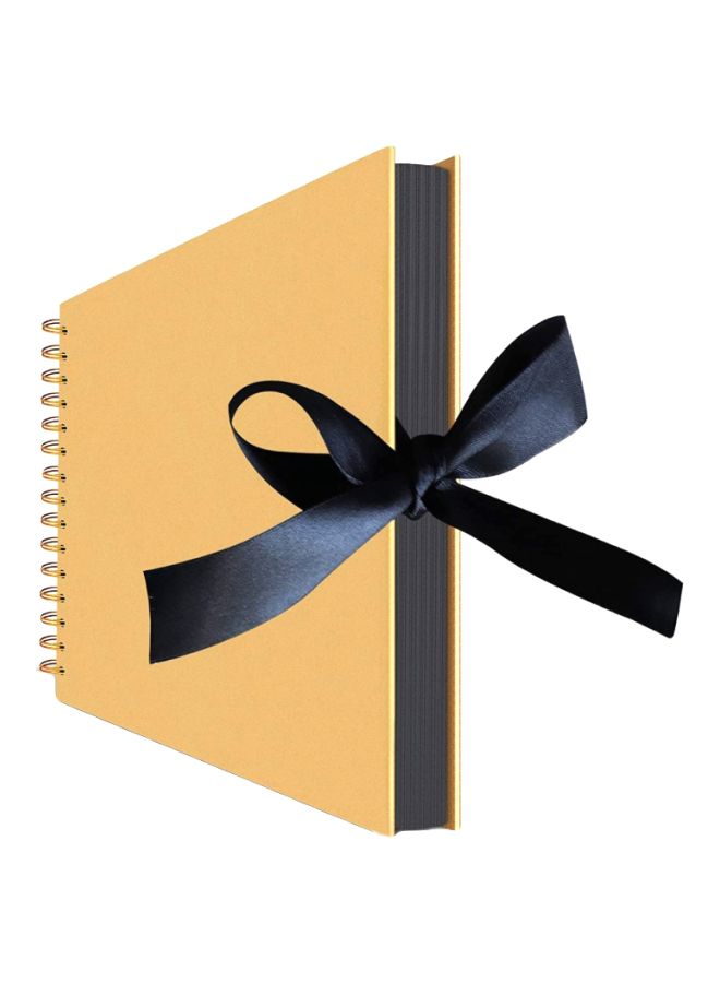 Wedding Anniversary Photo Album Gold/Black 11x8.2x0.75inch - Image 1