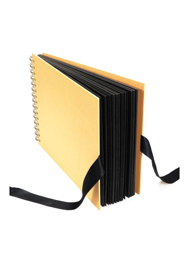 Wedding Anniversary Photo Album Gold/Black 11x8.2x0.75inch - Image 2