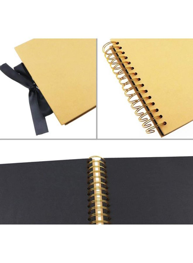 Wedding Anniversary Photo Album Gold/Black 11x8.2x0.75inch - Image 3