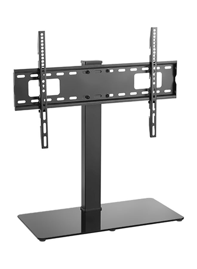 NEWSTAR Swivel TV Stand With Glass Base Black - Image 1