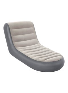 Inflatable Chair Lounger Grey 165x84x79cm