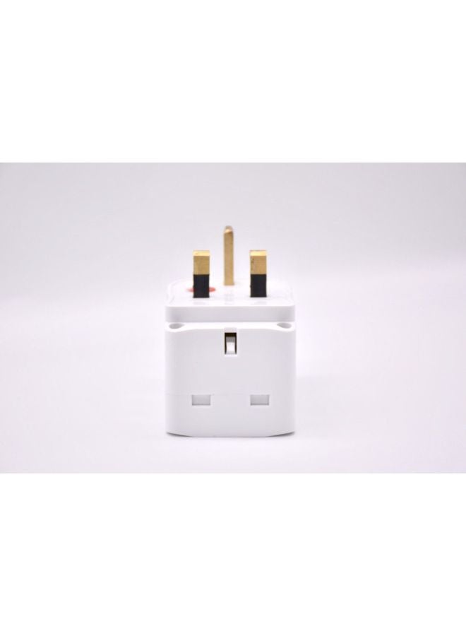 MOHA 3-Way BS Plug Multi Adaptor White  - Image 3
