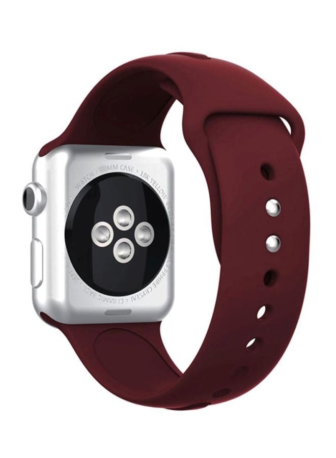 Replacement Band For Apple Watch 7/6/SE/5/4 41/40/38mm Wine Red - v1598356336/N39924863A_3