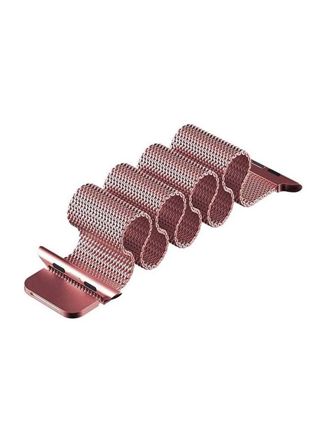 Foxcon - Replacement Band For Apple Watch 7/6/SE/5/4 45/44/42mm Rose Powder - Image 1