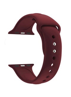 Foxcon Replacement Band For Apple Watch 6/7/6/SE/5/4 45/44/42mm Wine Red  - Image 1