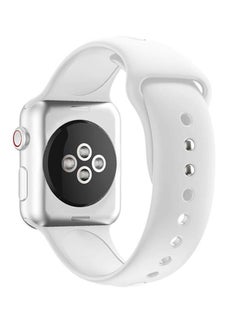 Foxcon Replacement Silicone Apple Watch Band for 41/40/38mm White  - Image 3